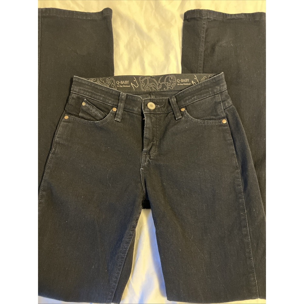 Wrangler Q-Baby 3/4 X 34 Black Jeans Micro Flare